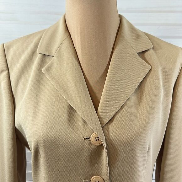 Talbots Blazer 6P Authentic 80s Neutral NWT Jacket Beige - Picture 6 of 12